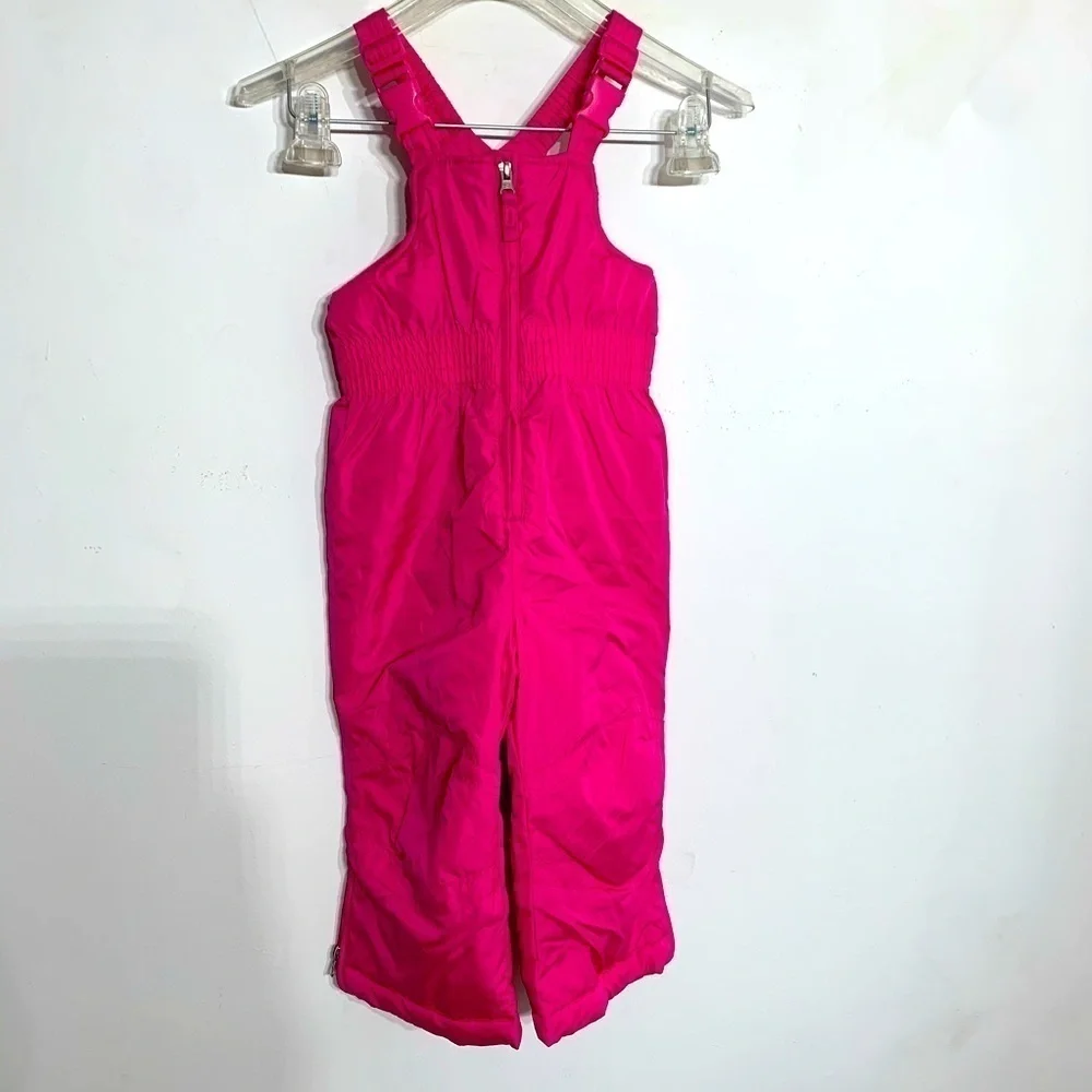 Faded glory 2T hot pink girls overall snowsuit winter outerwear Miami pink